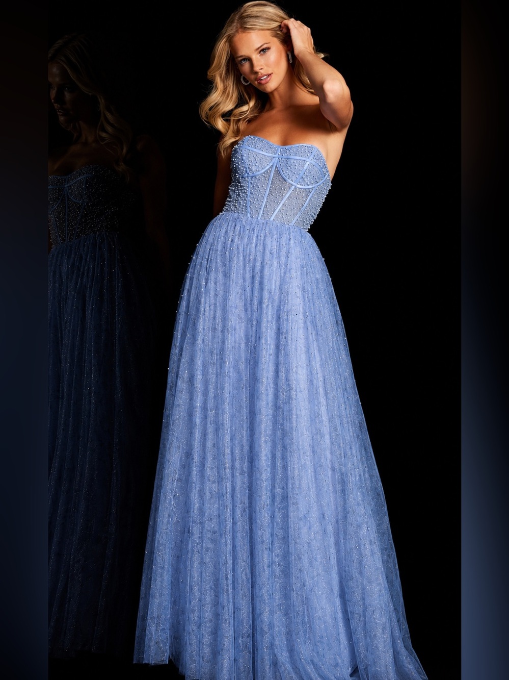 Jovani Sizes 4 Size 6 NWT Prom Pageant Formal Gala Wedding Evening Sparkle - Picture 3 of 8